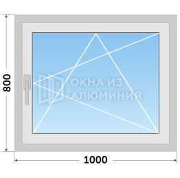 Окно из алюминиевого профиля AL-273